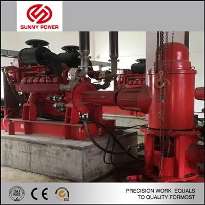 Bomba contra incendios para pozos profundos con motor diésel